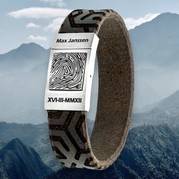 Own fingerprint bracelet - Legends edition (7 colors of leather)