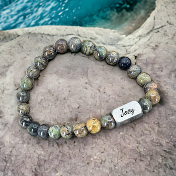 Perlenarmband Herren 'Joey' 8mm Jade