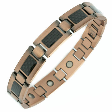 Kupfer-Kohlefaser - Magnetarmband