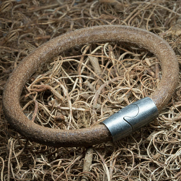 Leichtes rundes Lederarmband - Norwegen Wikingerarmband