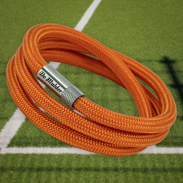 Your Club or Player name on Orange bracelet - Luxury Paracord
