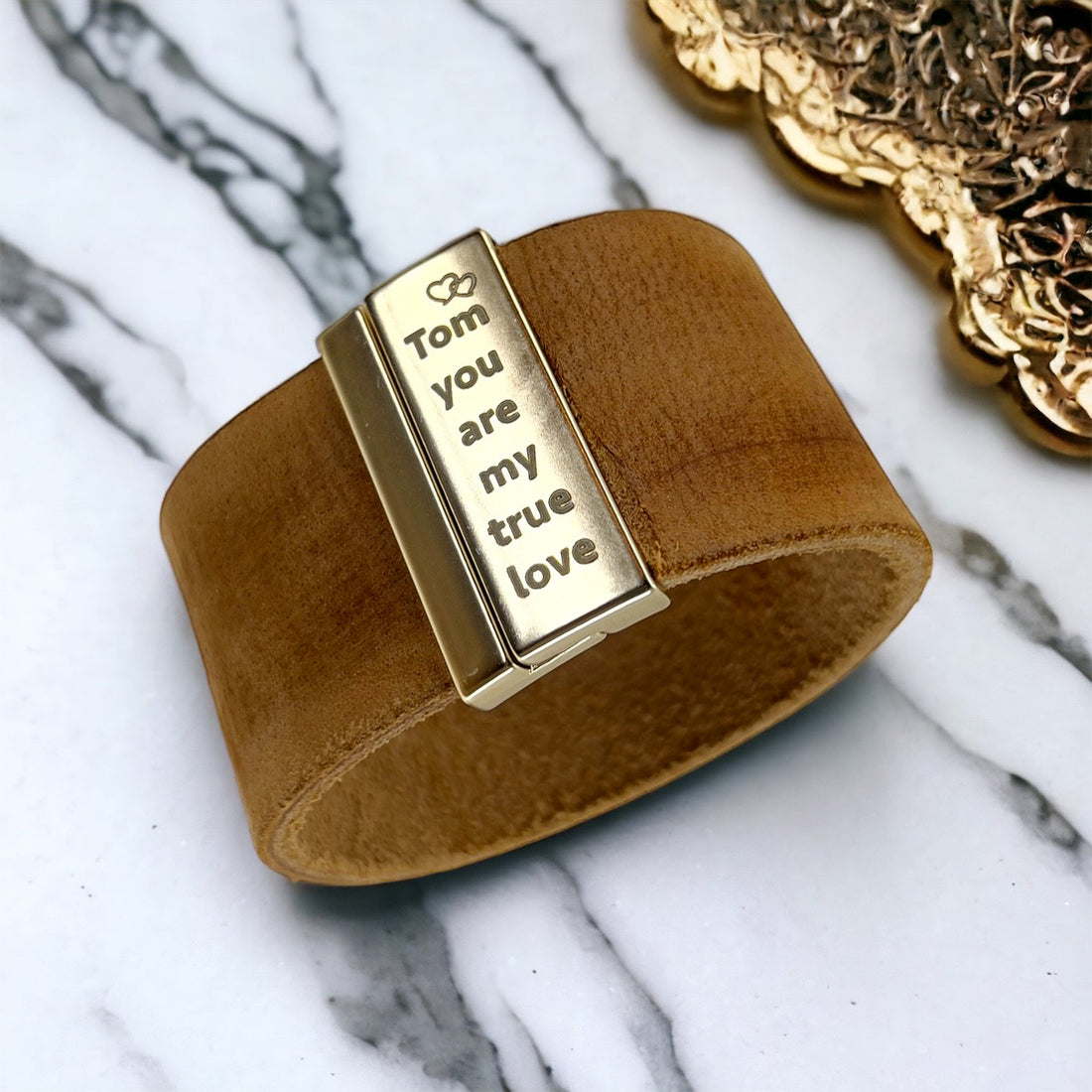 RUIGG Limited Edition Armband + Gravur (bronze, goldfarben oder silberfarben)