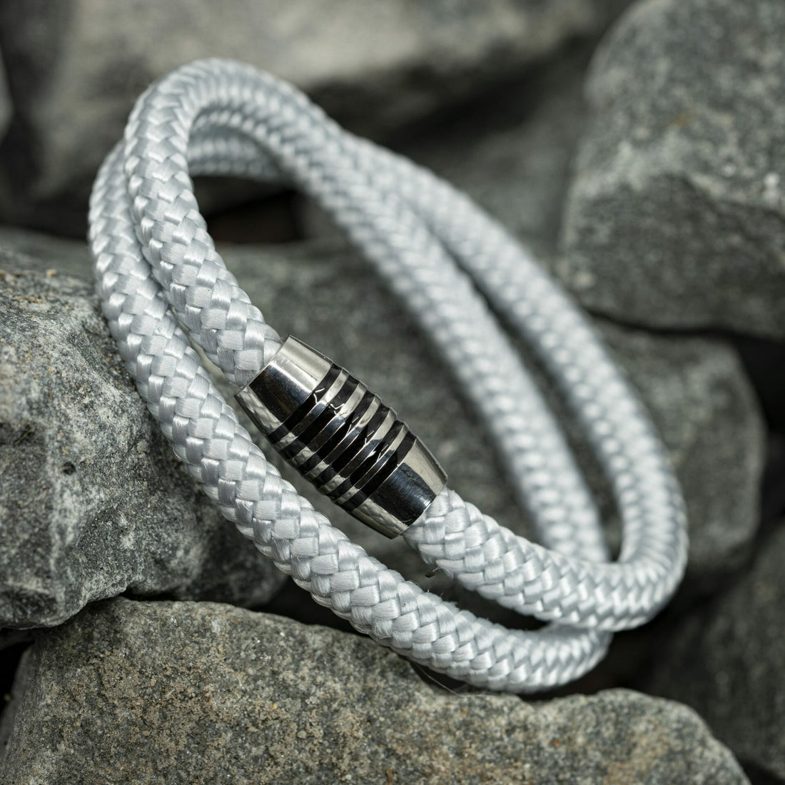 The Buddha rope bracelet - White cord