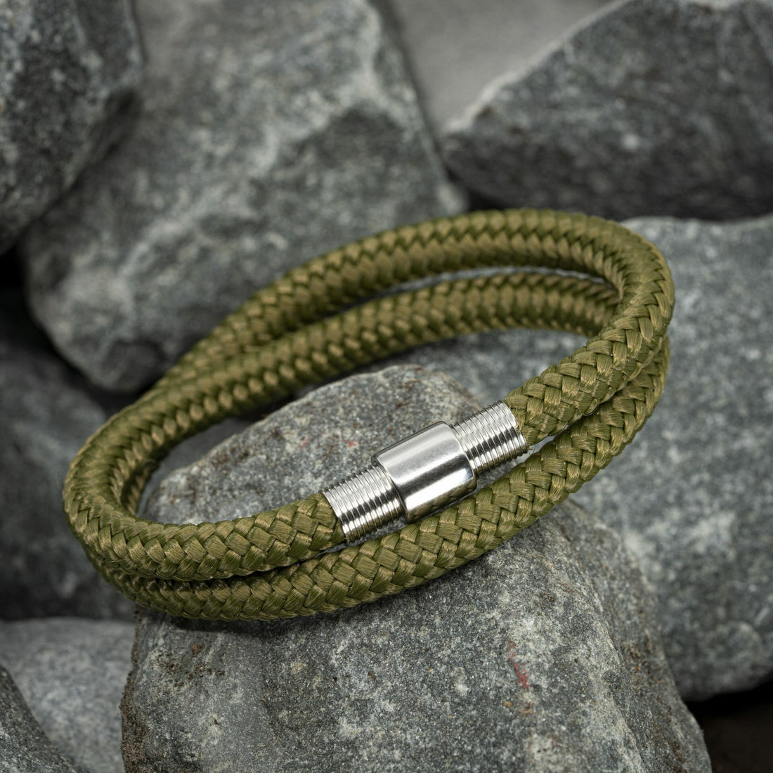 Shine bracelet - Green rope (assemble yourself)