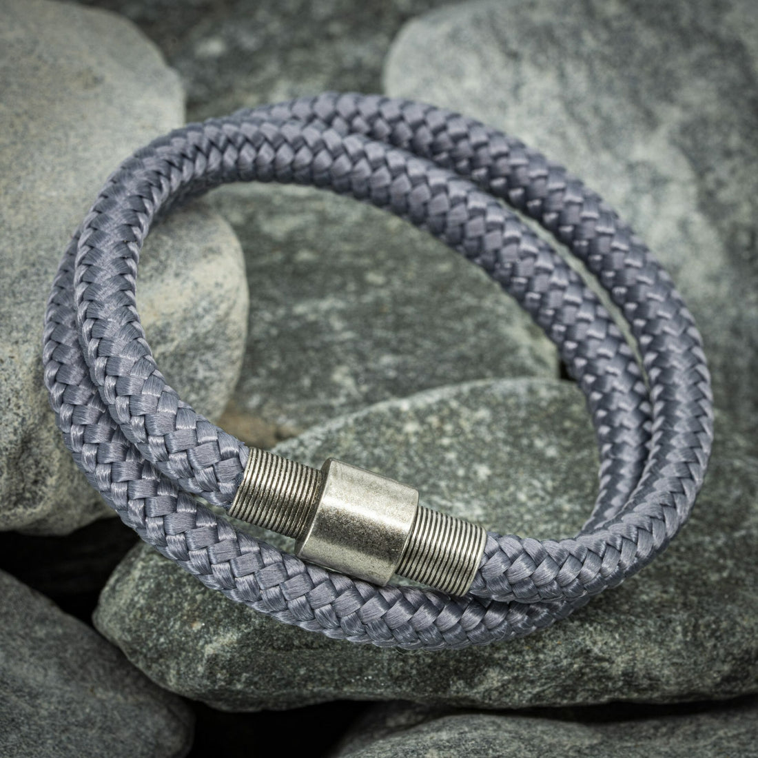 Vintage-Armband - Graues Seil