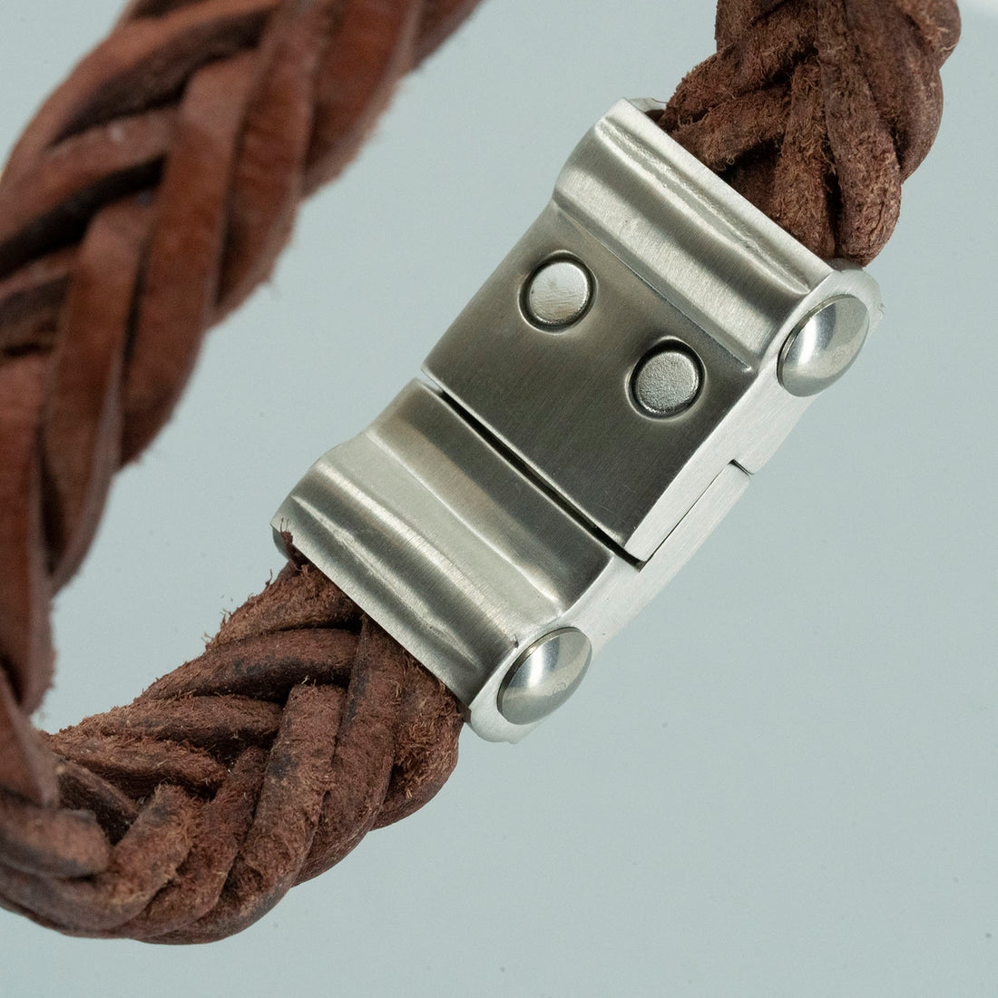 Gravierbares geflochtenes Lederarmband