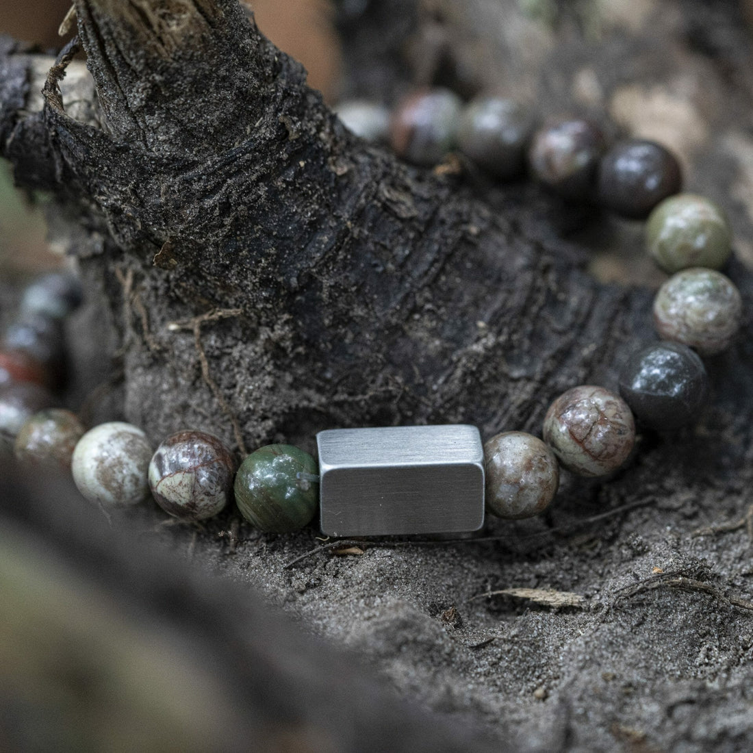 Neptun 'Ocean Jasper' - Perlenarmband