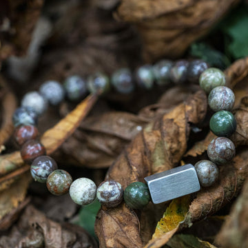Neptun 'Ocean Jasper' - Perlenarmband