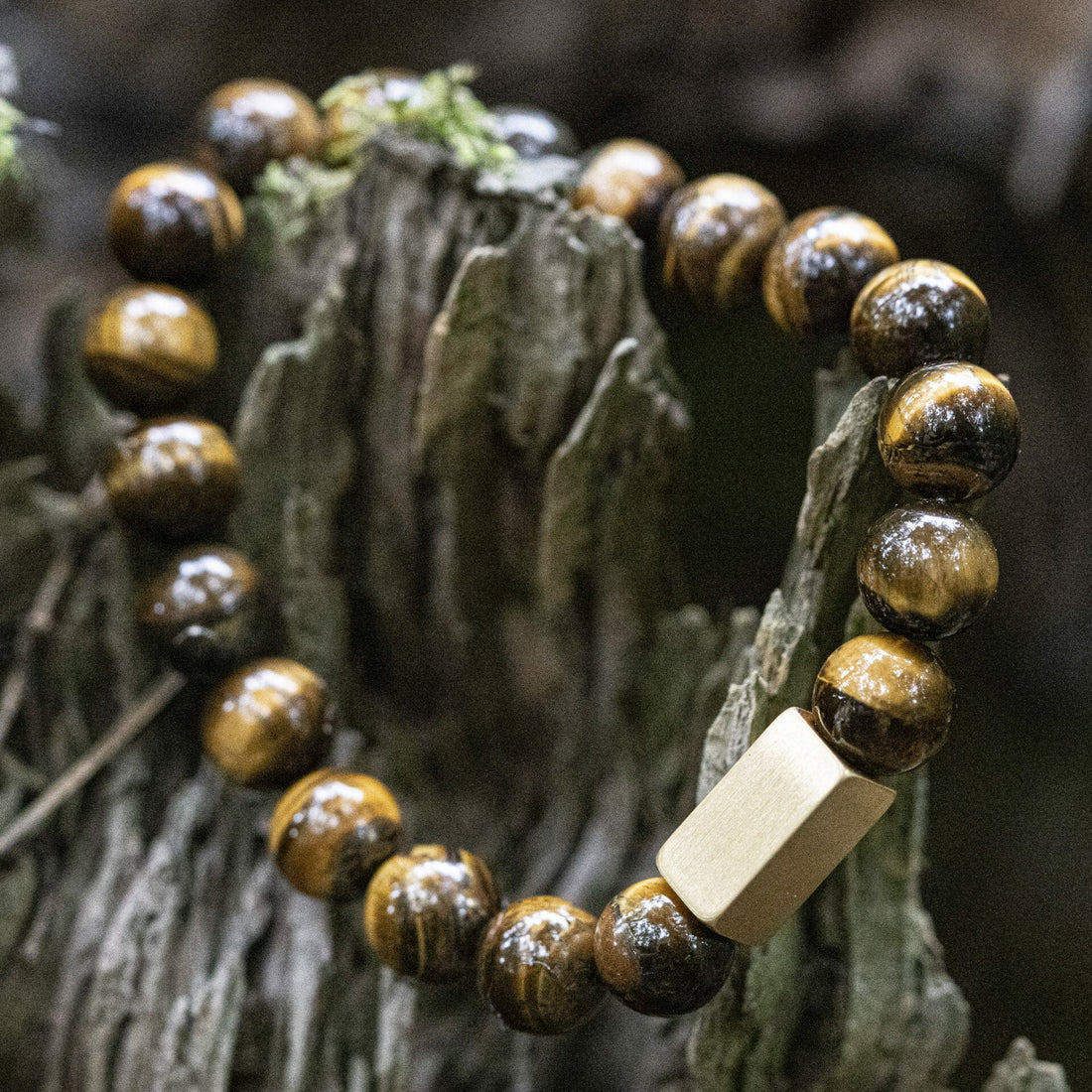 Tigeraugen / Tigerauge - 10mm Perlenarmband