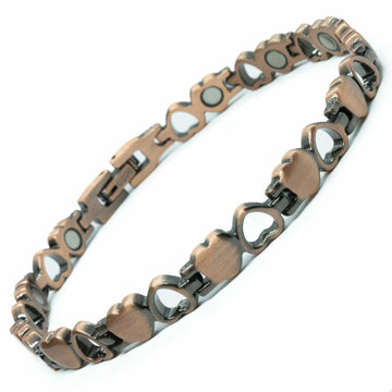 Herz-Damen-Magnetarmband aus Kupfer