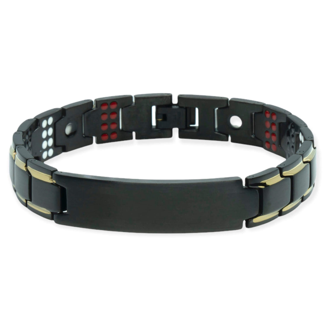 Magnetarmband - 8 Maxneet schwarz - Mit Ihrem eigenen Text