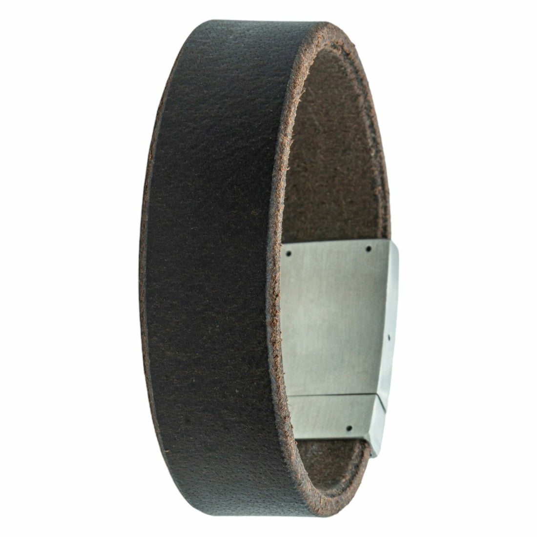 Braunes Fotoarmband aus Leder mit Ihrem eigenen Foto