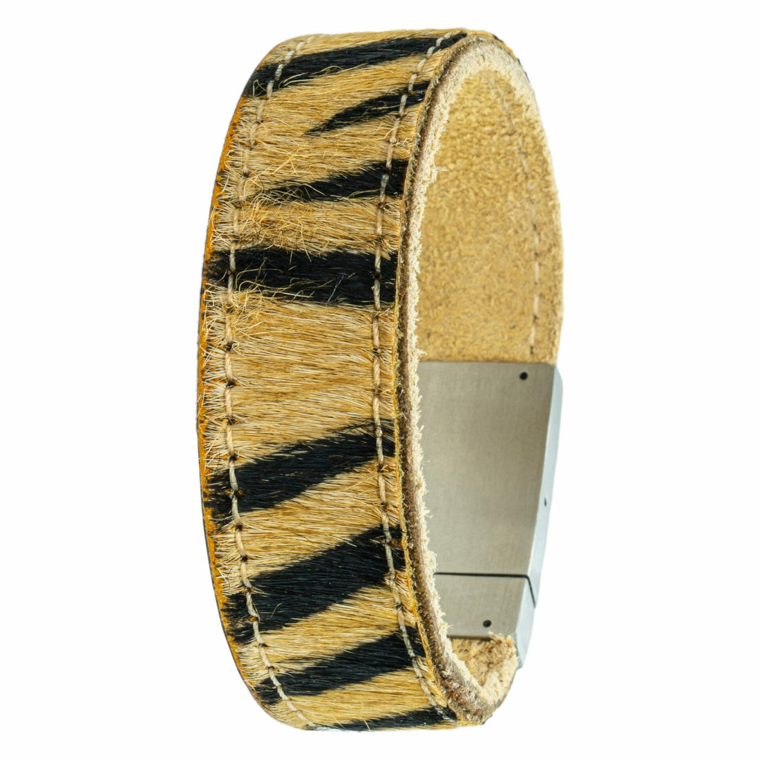 <b>Tiger King</b> Fotoarmband aus Tigerleder mit eigenem Foto