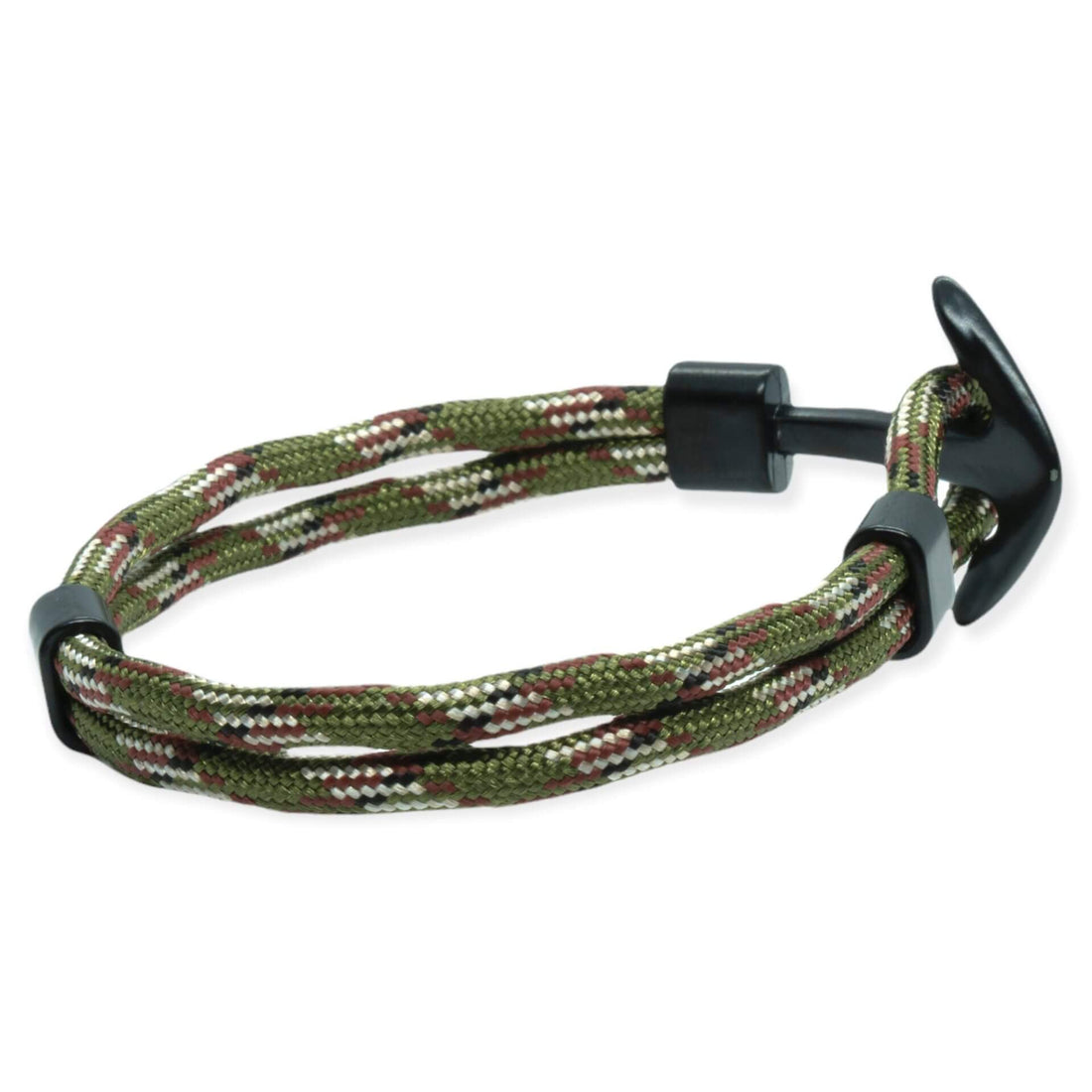Rope Anchor Bracelet Army Green &amp; Navy Blue