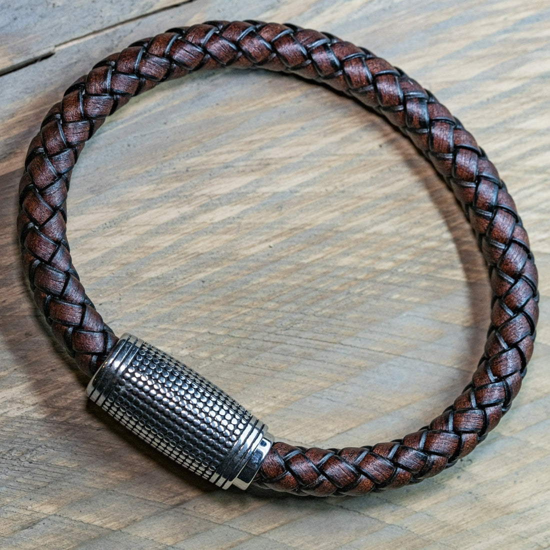 Dragonborn - Robustes Wikinger-Lederarmband 8mm