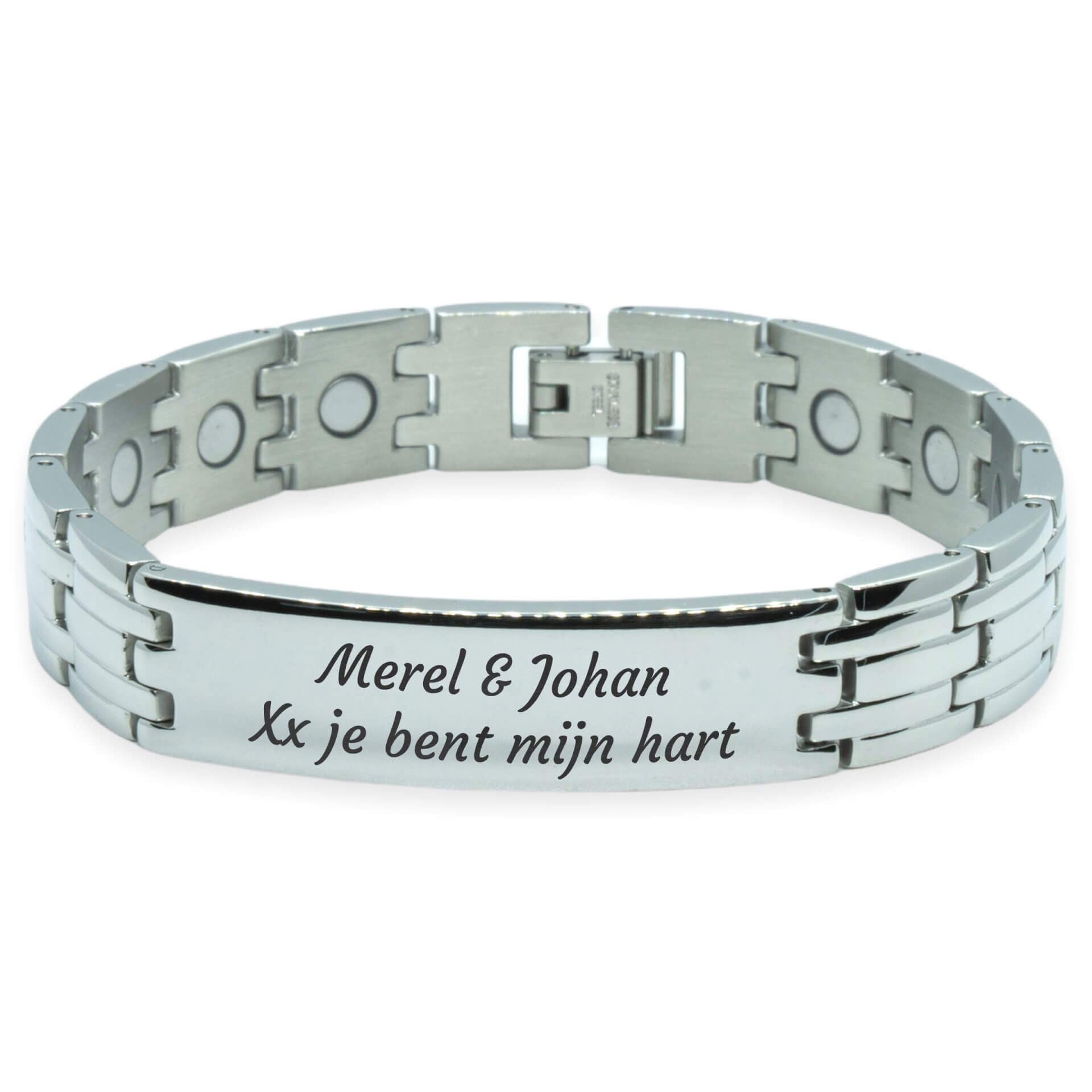 Magneet Armband - Lillestrøm + eigen gravure