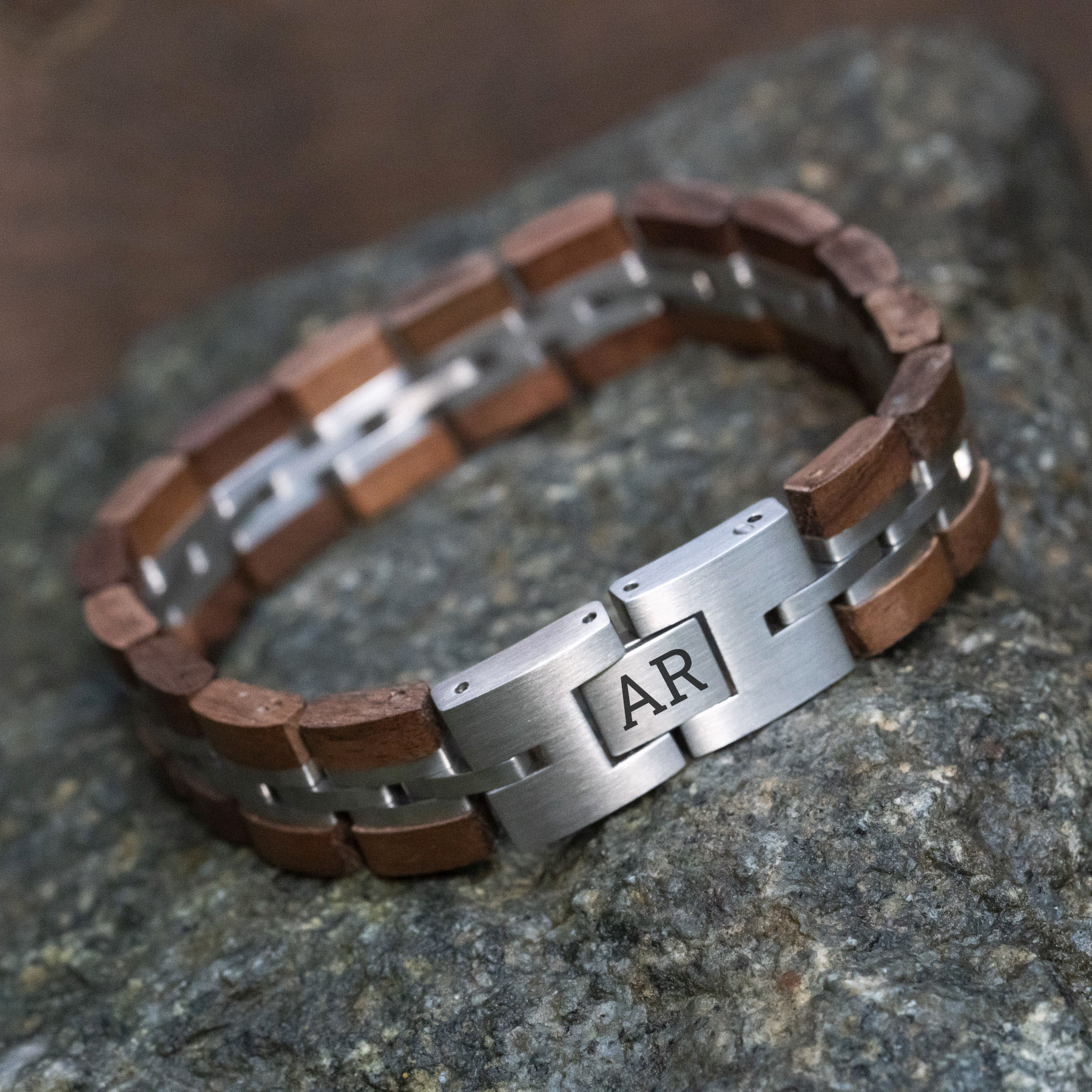Initialen Holzarmband (TIMBERWOOD)